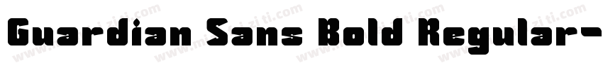 Guardian Sans Bold Regular字体转换